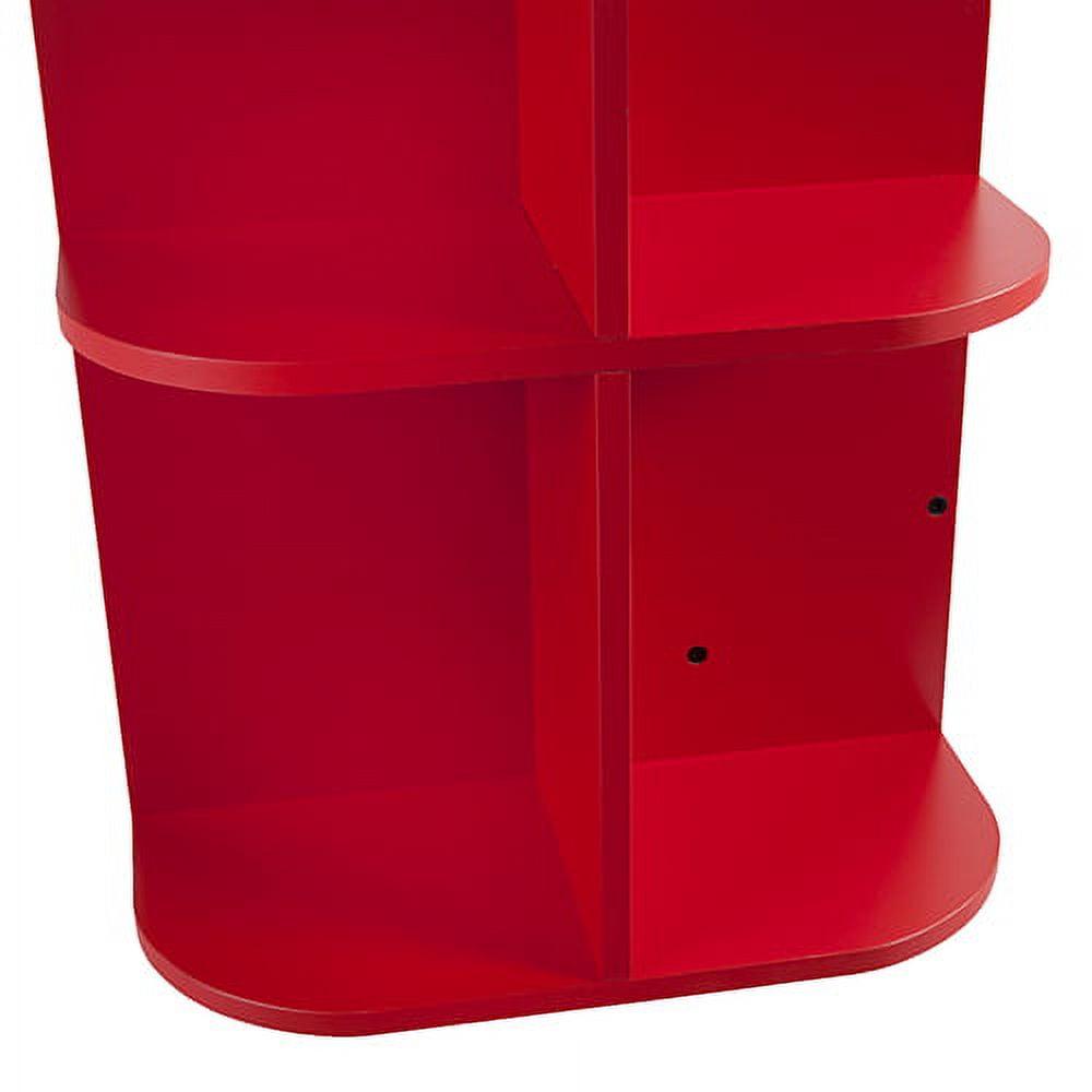 Southern Enterprises Expandable Rolling Sewing Table/Craft Station, Universal Style, Farmhouse Red - Image 7