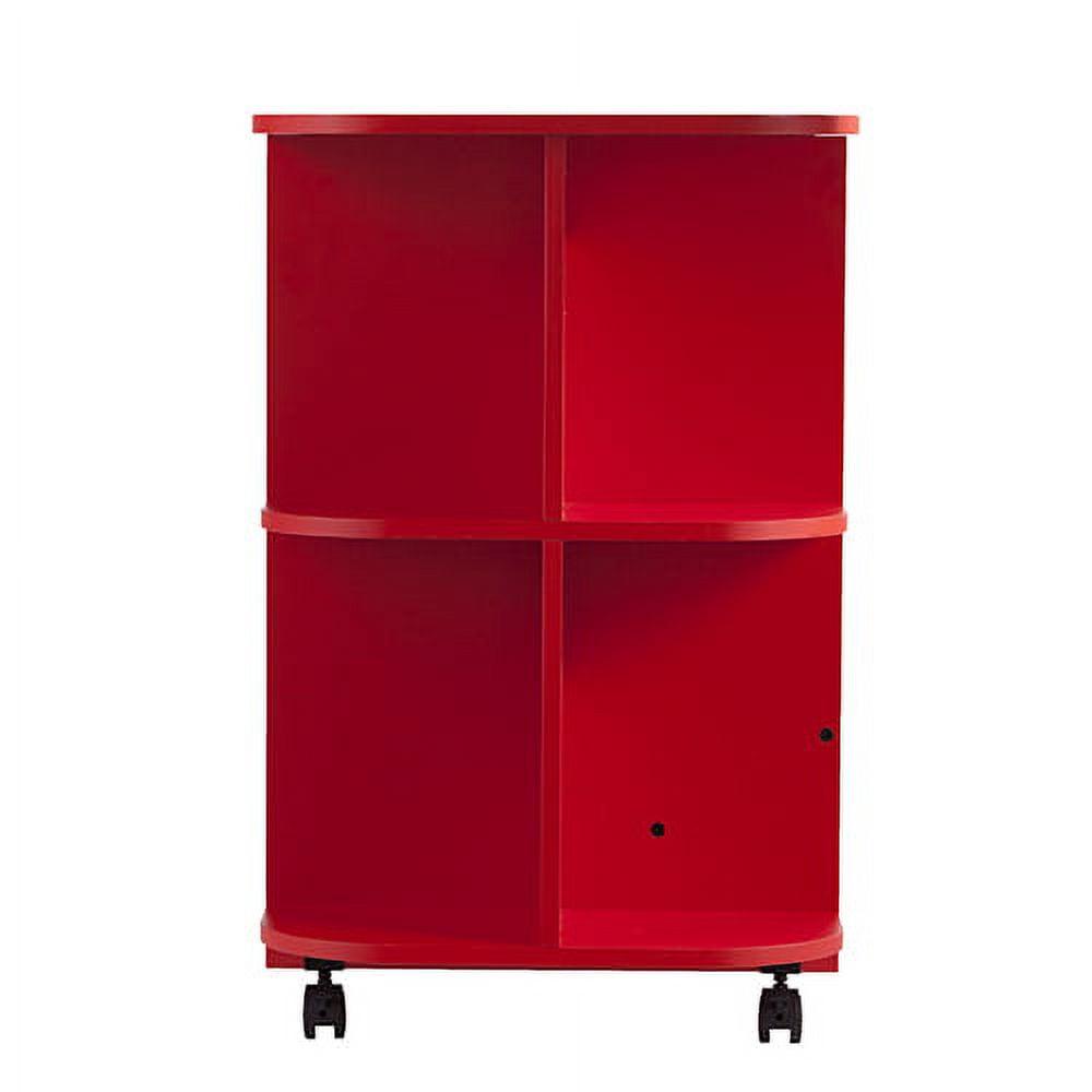 Southern Enterprises Expandable Rolling Sewing Table/Craft Station, Universal Style, Farmhouse Red - Image 11