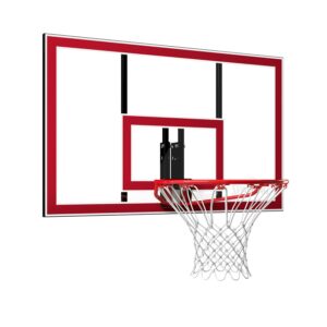 Spalding 44 In. Shatter-proof Polycarbonate Basketball Backboard and Rim Combo