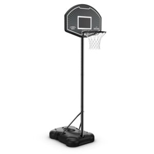 Spalding 32-Inch Portable Basketball Hoop with Eco-Composite Backboard & Telescoping Height Adjustment-Outdoor Play