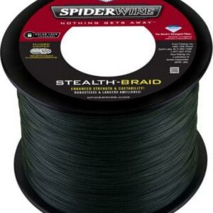 SpiderWire Stealth® Braid Fishing Line, Moss Green, 50 lb Test Strength, 3000 yd