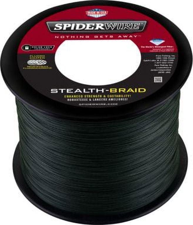 SpiderWire Stealth® Braid Fishing Line, Moss Green, 8 lb Test Strength, 3000 yd