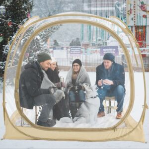 EighteenTek Four-Person Weatherproof Pop-Up Sports Pod Tent Shelter