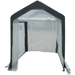 Spring Gardener Gable Enclosed UV Resistant Walk In Garden Greenhouse