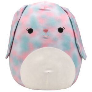 Squishmallows 16 inch Eliana the Teal and Pink Tie-Dye Bunny with White Belly - Child's Ultra Soft Stuffed Plush Toy