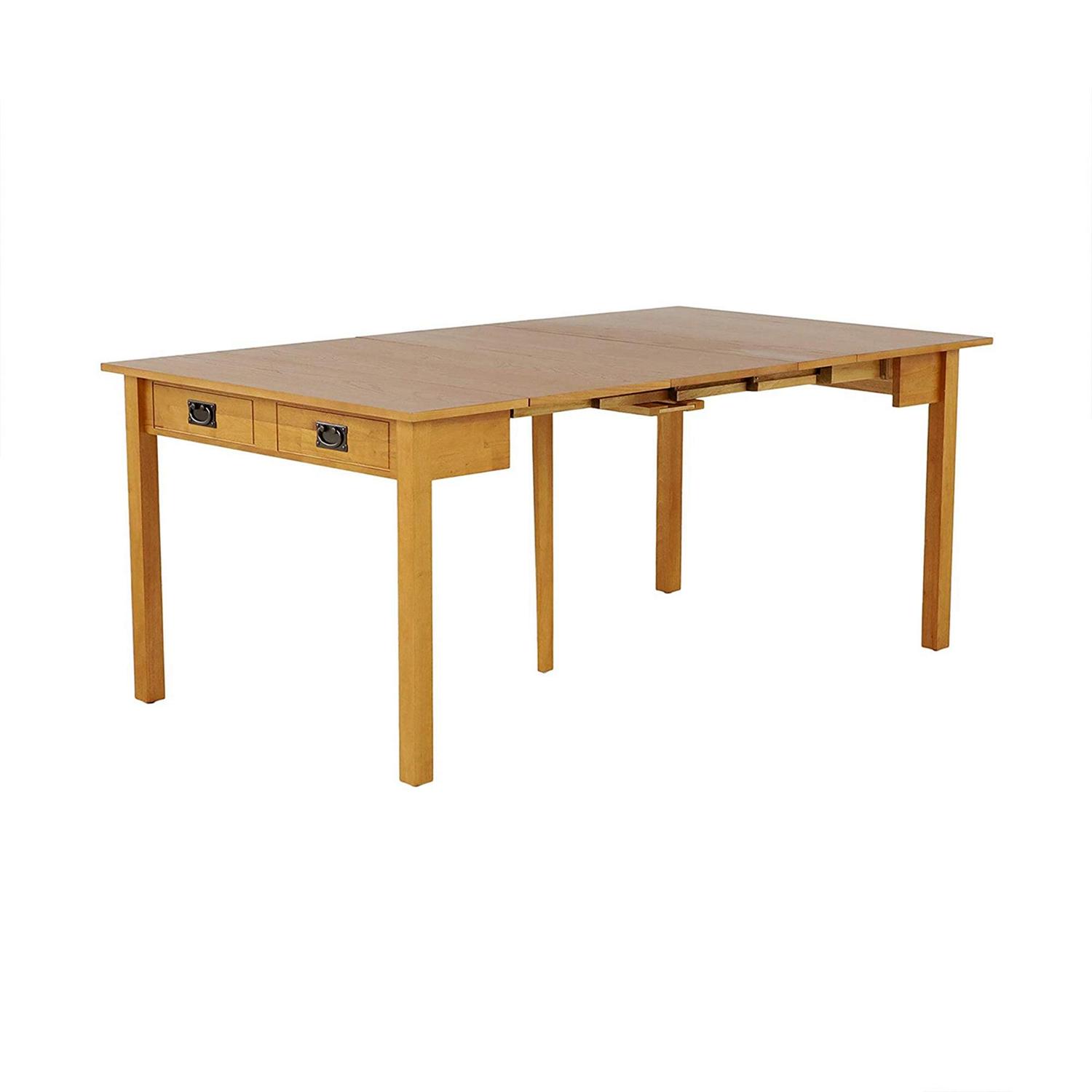 Stakmore Hardwood Traditional Expanding Table W/ 3 Adjustable Positions - Image 8