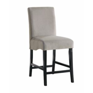 Stanton Velvet Upholstered Counter Chair Grey (Set of 2)