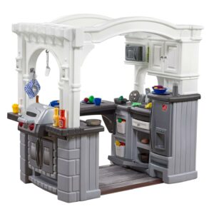 Step2 Grand Walk-in Gray Classic Kitchen & Grill Plastic Kids Kitchen Set