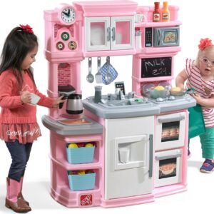 Step2 Great Gourmet Pink Kitchen set includes 32 Piece Plastic Play Set