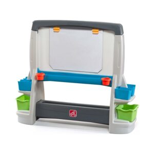 Step2 Jumbo Art Easel Double-Sided Plastic Toddler Chalkboard and Whiteboard