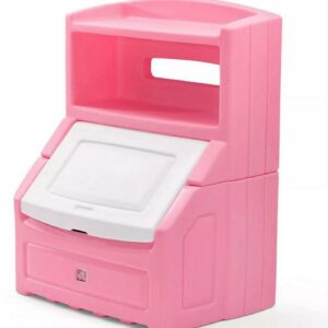 Step2 Lift & Hide 38"H Kids Plastic Storage Bin and Toy Organizer, Pink