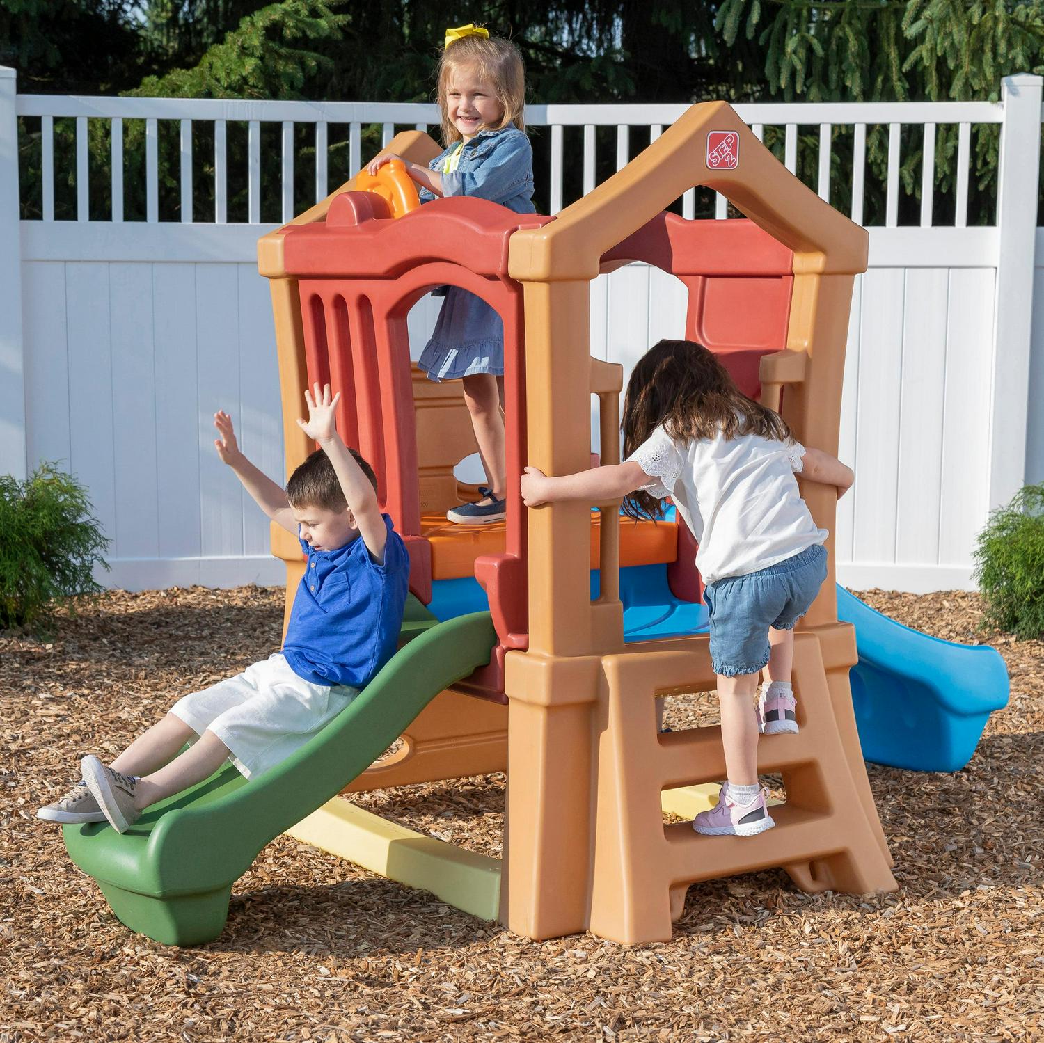 Step2 Play-up Double Slide and Climber Outdoor Playset for Kids - Image 17