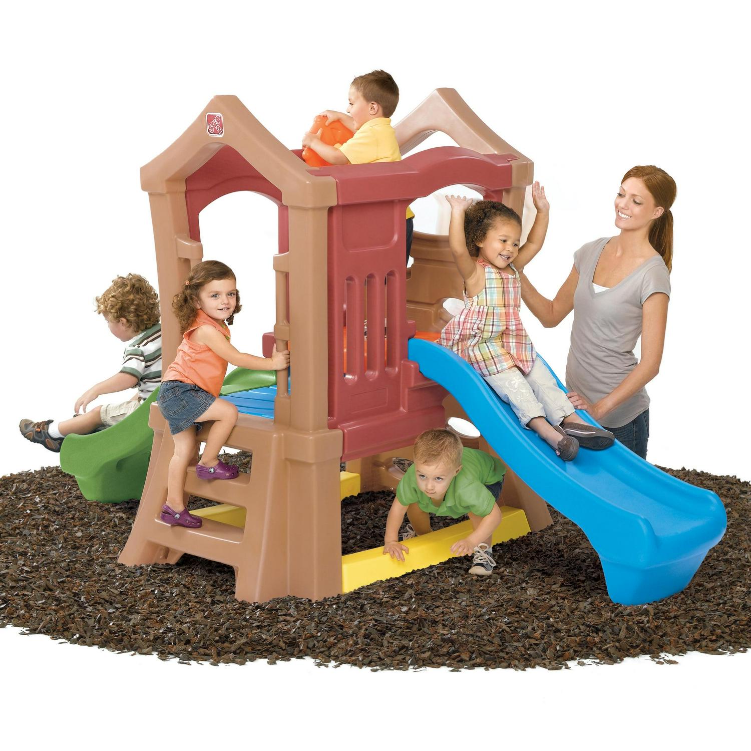 Step2 Play-up Double Slide and Climber Outdoor Playset for Kids - Image 5