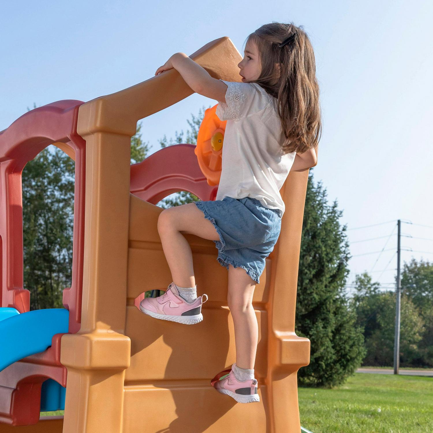Step2 Play-up Double Slide and Climber Outdoor Playset for Kids - Image 15