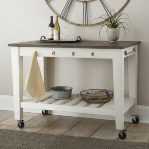 Cayla Two Tone Kitchen Cart