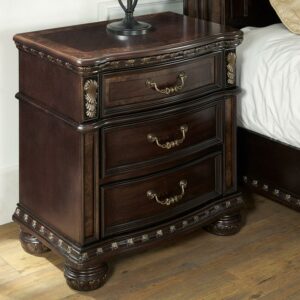 Steve Silver Monte Carlo Rich Cocoa Chocolate 3-drawer Wood Nightstand