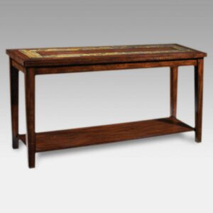 Davenport Slate inlay Sofa Table with brown cherry wood