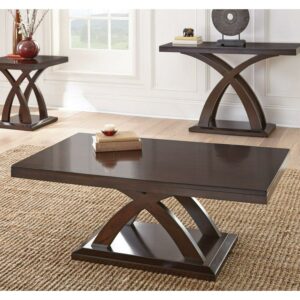 Steve Silver Jocelyn Wood Coffee Table, Espresso Cherry