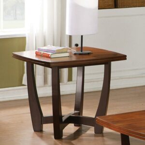 Steve Silver Kenzo Square Cherry Wood End Table