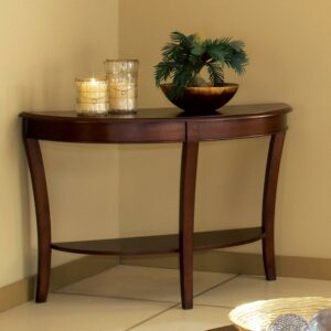 Steve Silver Troy Traditional Sofa Table, Cherry Brown