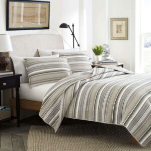 Stone Cottage Fresno Neutral Quilt Set, Full/Queen
