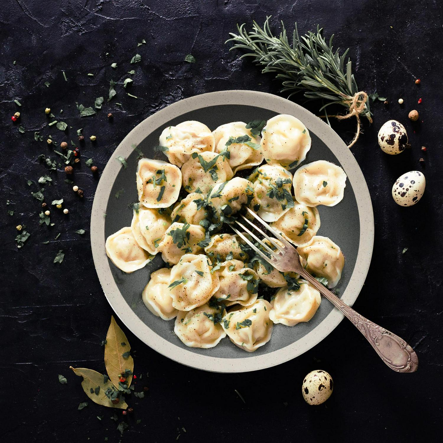 Stone Lain Serenity 16-Piece Stoneware Round Dinnerware, Service for 4, 2-Tone, Dark Gray-Cream - Image 6