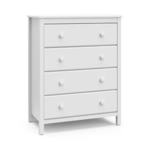 Storkcraft Alpine 4 Drawer Nursery Dresser, White