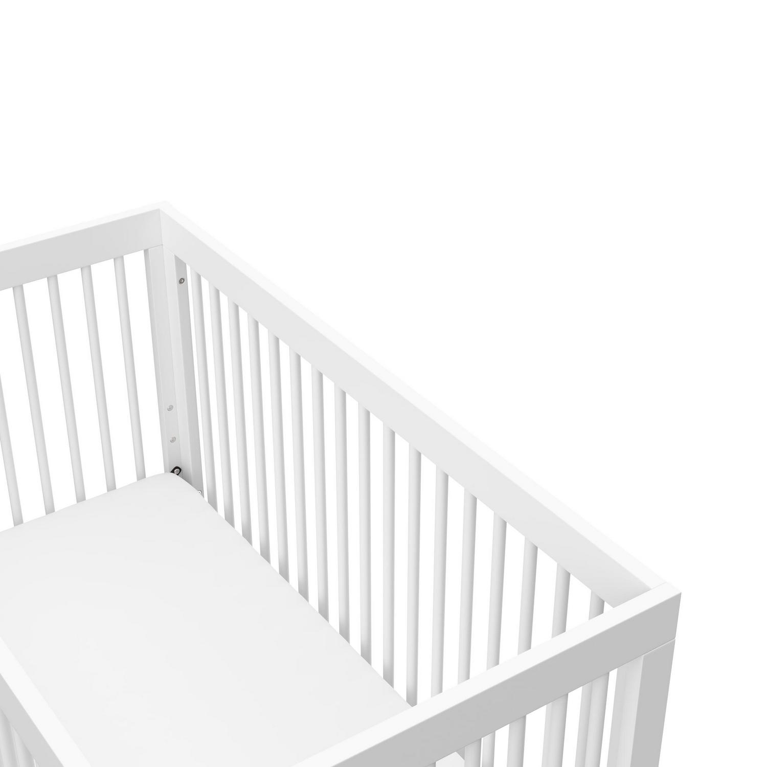 Storkcraft Beckham 3-in-1 Convertible Baby Crib, White - Image 12