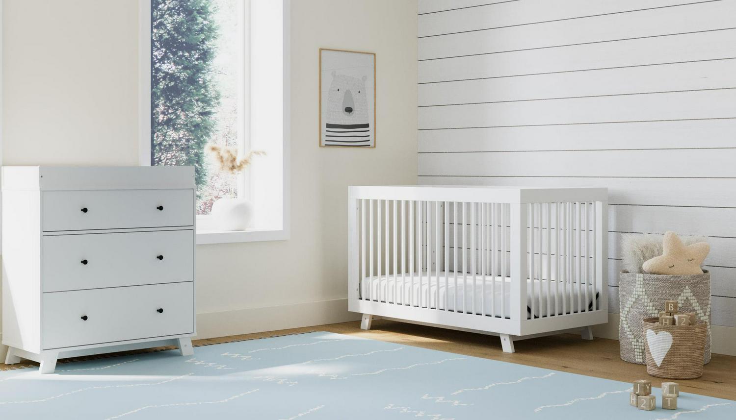 Storkcraft Beckham 3-in-1 Convertible Baby Crib, White - Image 6