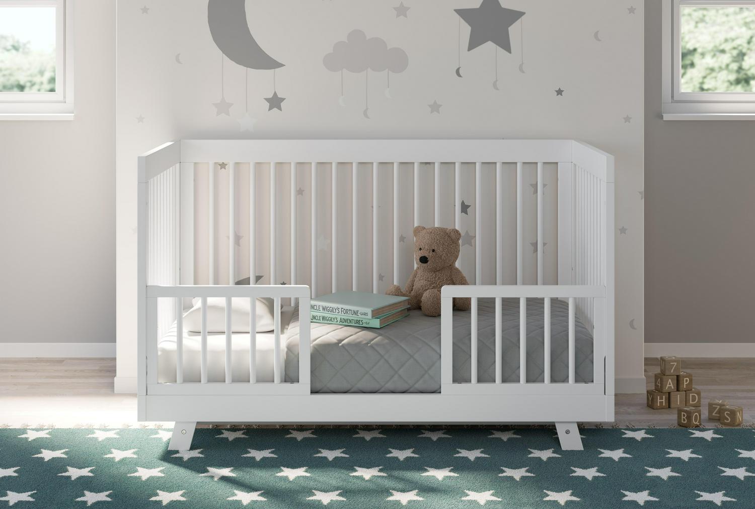 Storkcraft Beckham 3-in-1 Convertible Baby Crib, White - Image 8