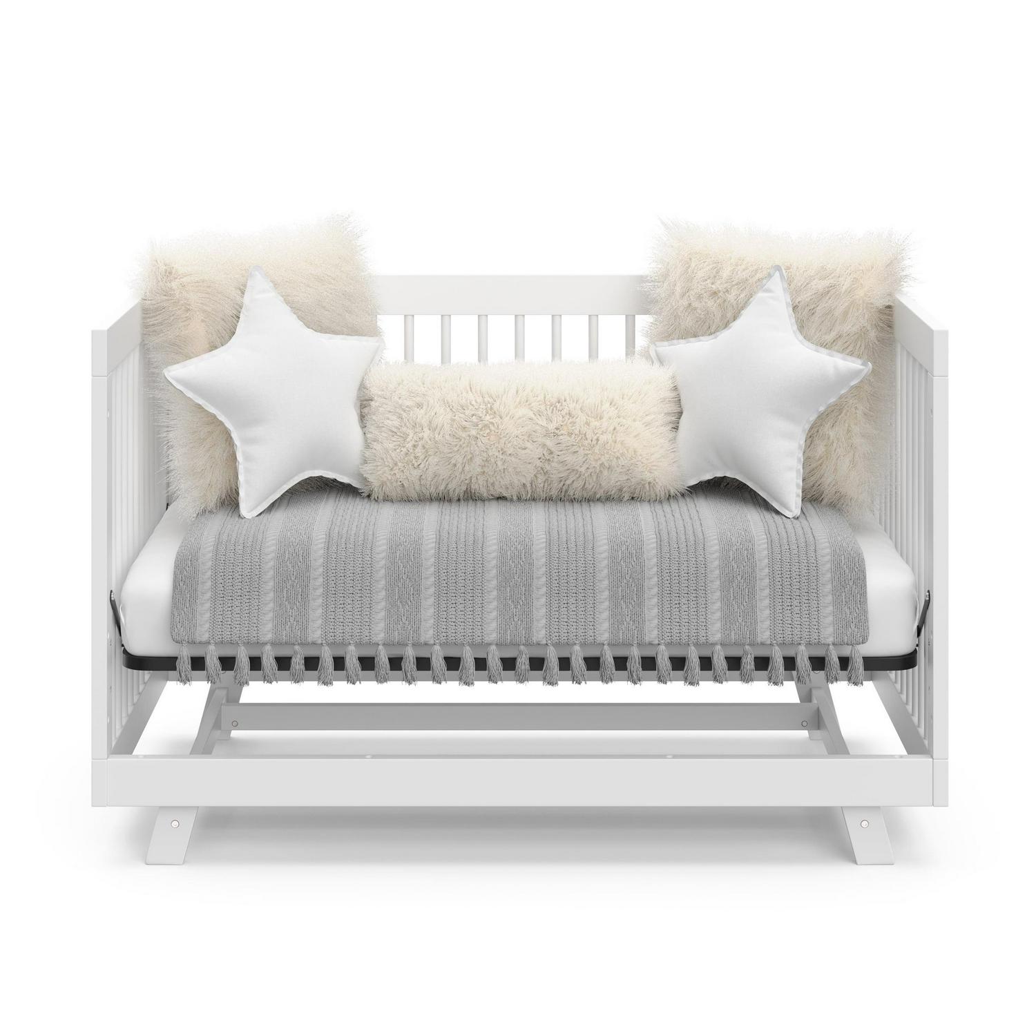 Storkcraft Beckham 3-in-1 Convertible Baby Crib, White - Image 15