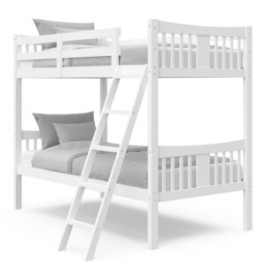 Storkcraft Caribou Twin over Twin Bunk Bed, White