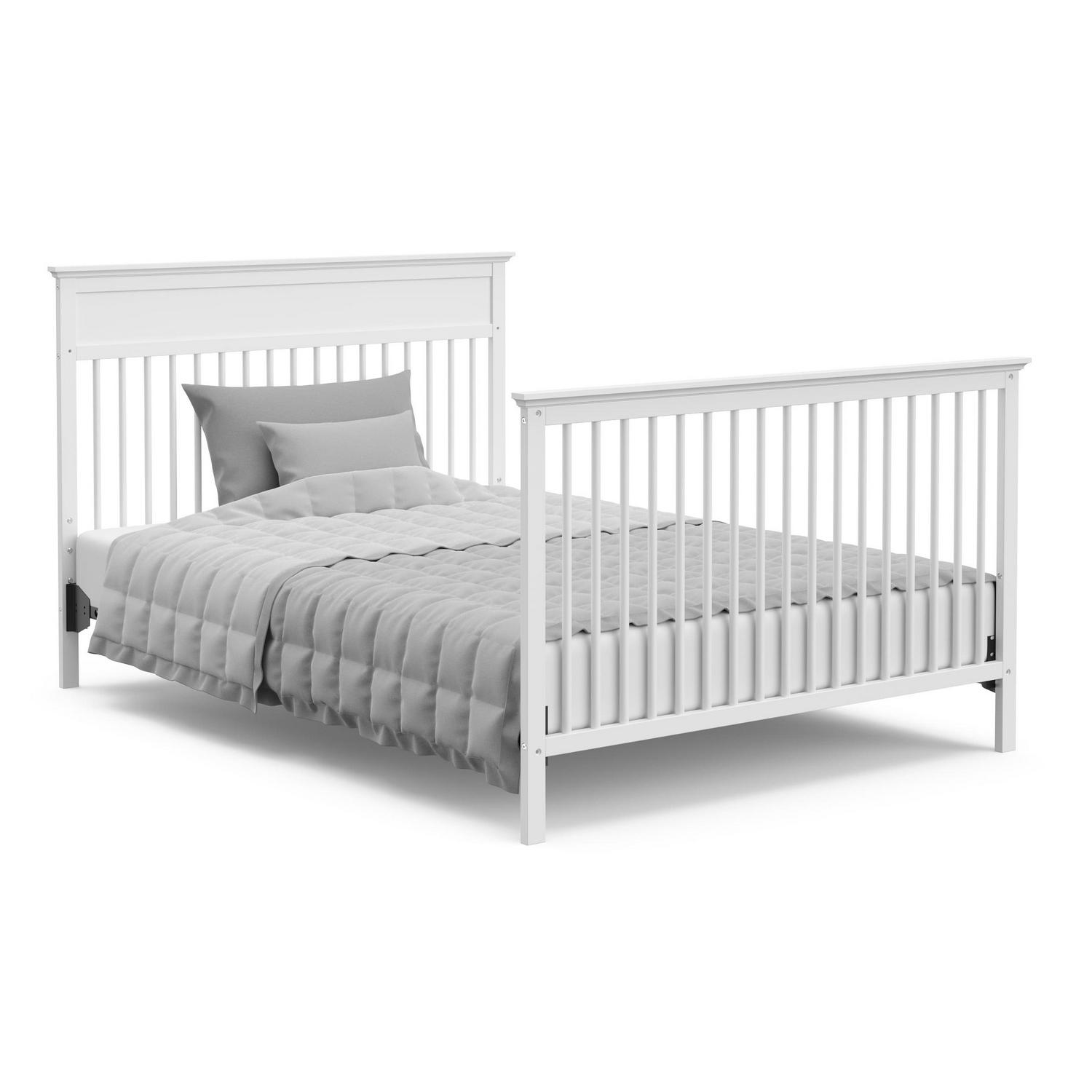 Storkcraft Horizon 5-in-1 Convertible Baby Crib, White - Image 13