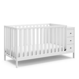Storkcraft Malibu 3-in-1 Convertible Baby Crib, White