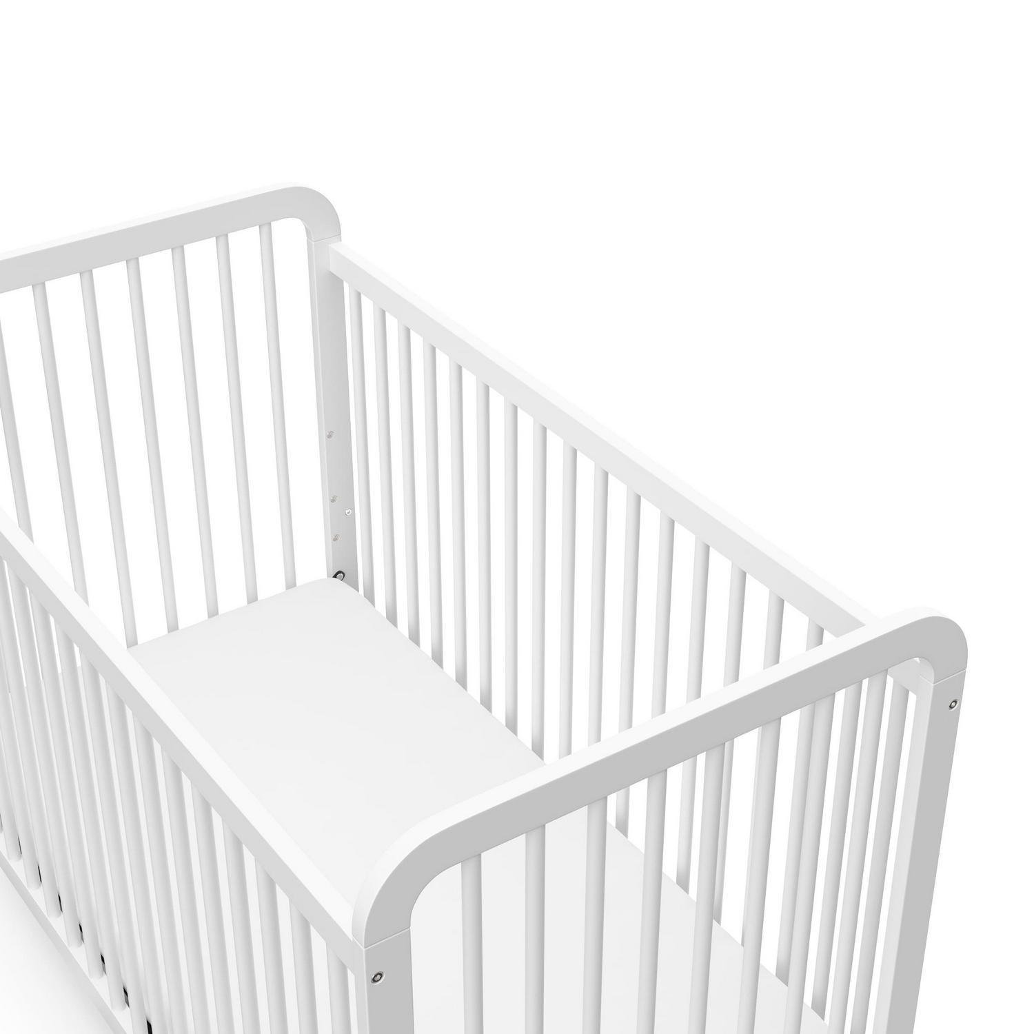 Storkcraft Pasadena 3-in-1 Convertible Baby Crib, White - Image 7