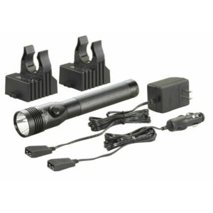 Streamlight Stinger DS LED HL Rechargeable 800 Lumen Flashlight & 120V/100V AC/12V DC Smart Chargers - 75454