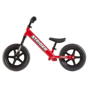 12" Strider Classic Entry Balance Bike for Toddlers 18 - 36 Months Old, Red