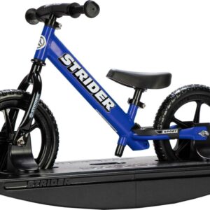 Strider - 12 Sport 2-in-1 Rocking Bike for Toddlers, Ages 6 Months - 4 Years - Blue