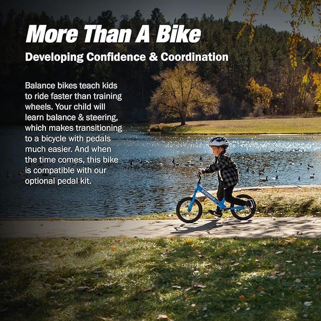 Strider 14x, Awesome Blue - Balance Bike for Kids 3 to 6 Years - Includes Kid-Size Grips, Padded Seat, Performance Footrest & All-Purpose Tires - Easy Assembly & Adjustments - Image 2