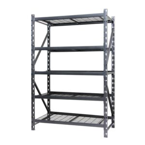 Stronghold Garage Gear by Shin Crest Heavy Duty 5-Shelf Metal Rack Wire Decking, 1000lb per Shelf