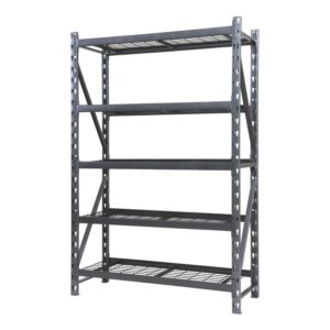 Stronghold Garage Gear by Shin Crest Heavy Duty 18"D 5-Shelf Rack Wire Decking, 800lbs per Shelf