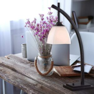 Structure Table Lamp with Bronze Finish