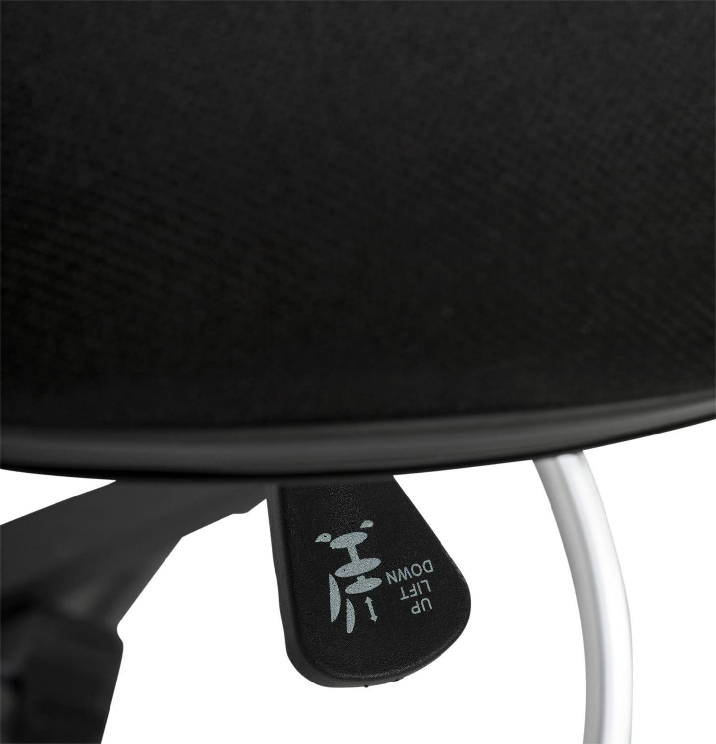 Studio Designs Adjustable Drafting Chair with Footring, Black and Chrome - 18618 - Image 4