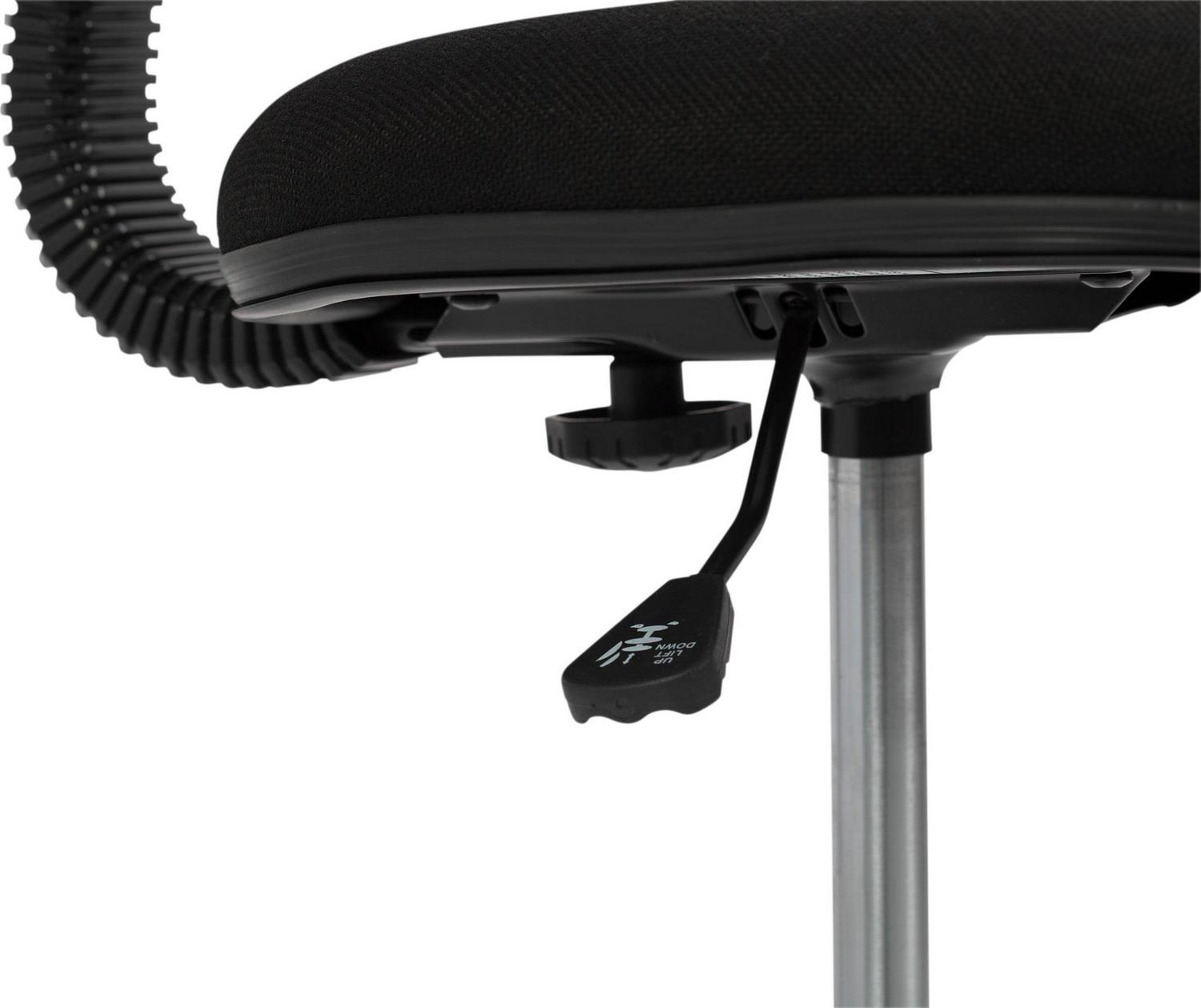 Studio Designs Adjustable Drafting Chair with Footring, Black and Chrome - 18618 - Image 10