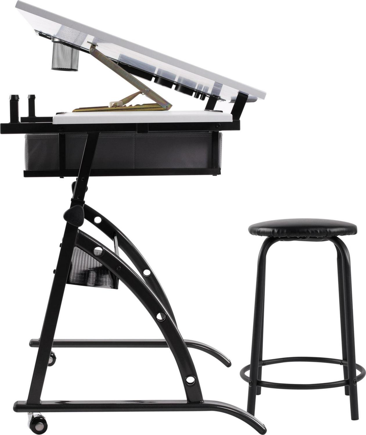 Studio Designs Core Drafting Table and Stool 2 Pc. Craft and Drawing Center - Image 8