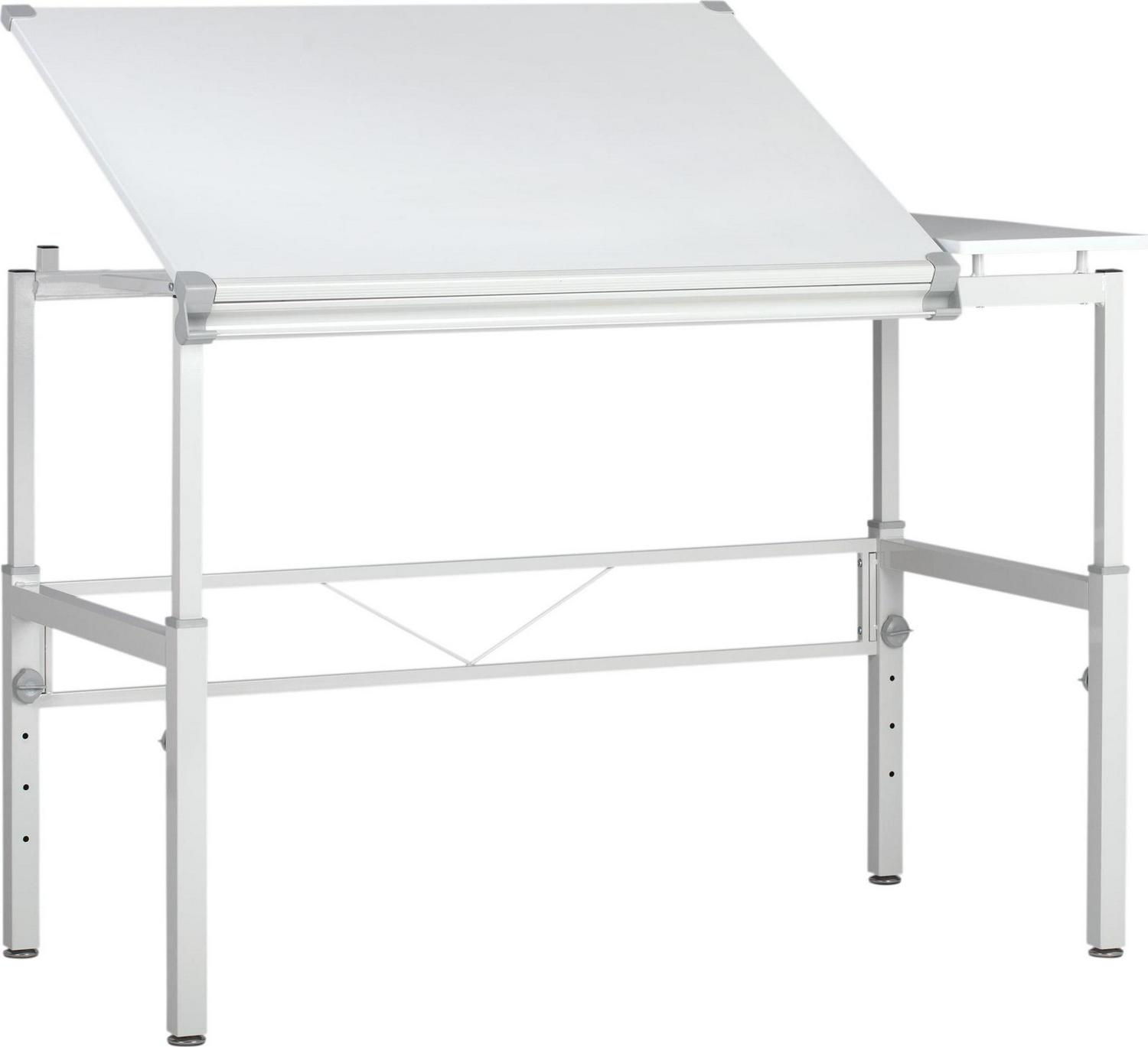 Studio Designs Graphix II White Split Top Crafting Table - Image 5