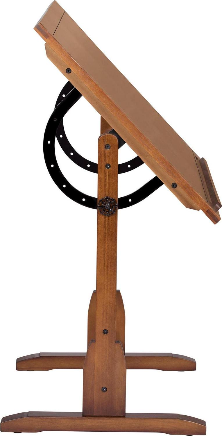 Studio Designs Vintage Solid Wood Drawing/Drafting Table with 42" x 30" Adjustable Tilting Top - Image 11