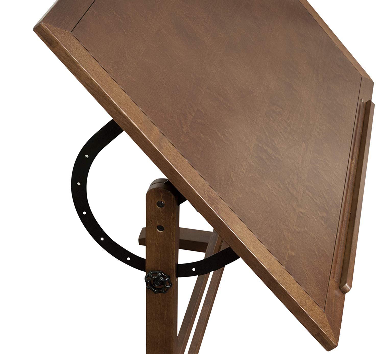 Studio Designs Vintage Solid Wood Drawing/Drafting Table with 42" x 30" Adjustable Tilting Top - Image 7