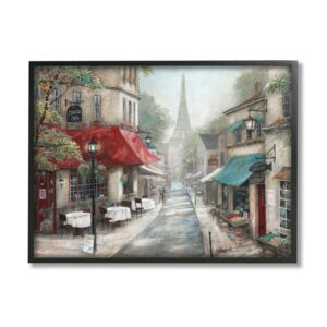 Stupell Indtries Parisian City Streets Traditional Countryside Bistro Architecture,30 x 24,Design by Ruane Manning
