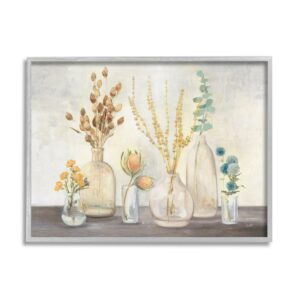 Stupell Industries Autumn Wildflower Farmhouse Bouquets Rustic Floral Painting, 30 x 24, Design by Julia Purinton